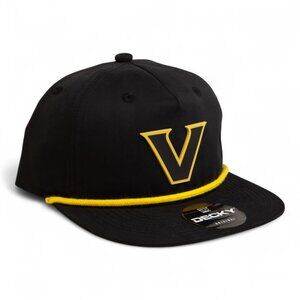 Vanderbilt Commodores Black 3D Classic Rope Hat- Black/ Gold